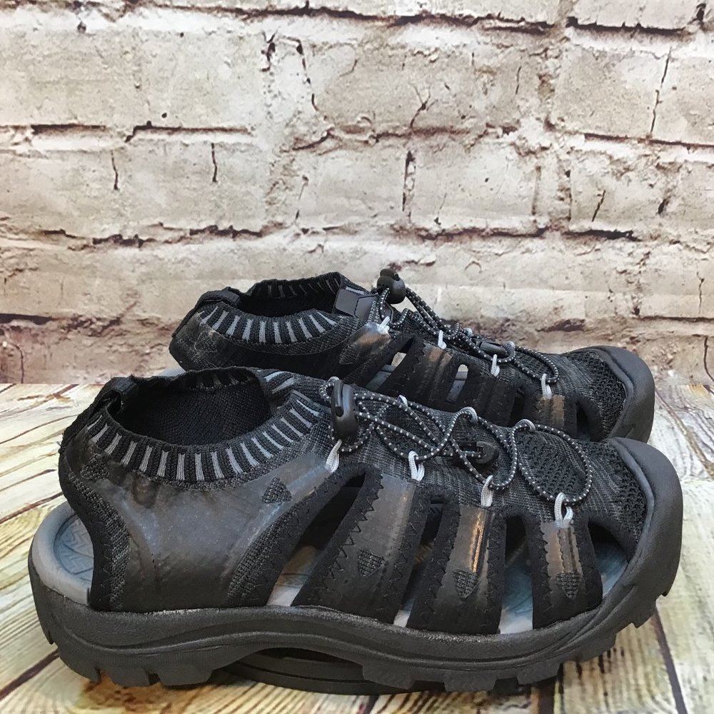 Amazon Essentials Men’s Black Quick Dry Lace Hiking Fisherman Sandals Size 7